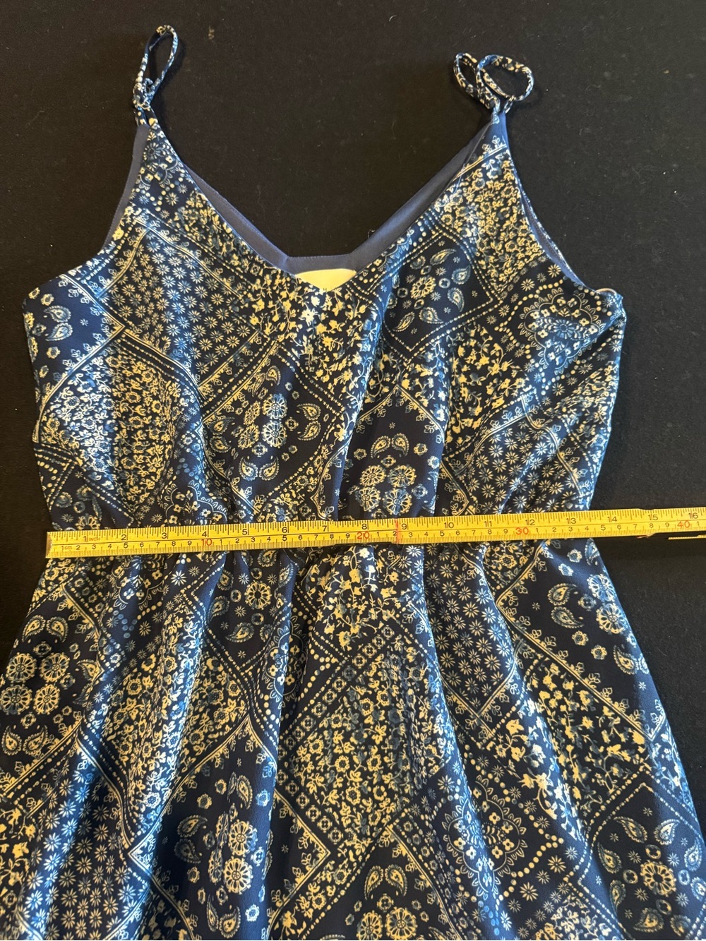 French Grey Blue Printed Midi Dress - Picture 7 of 10